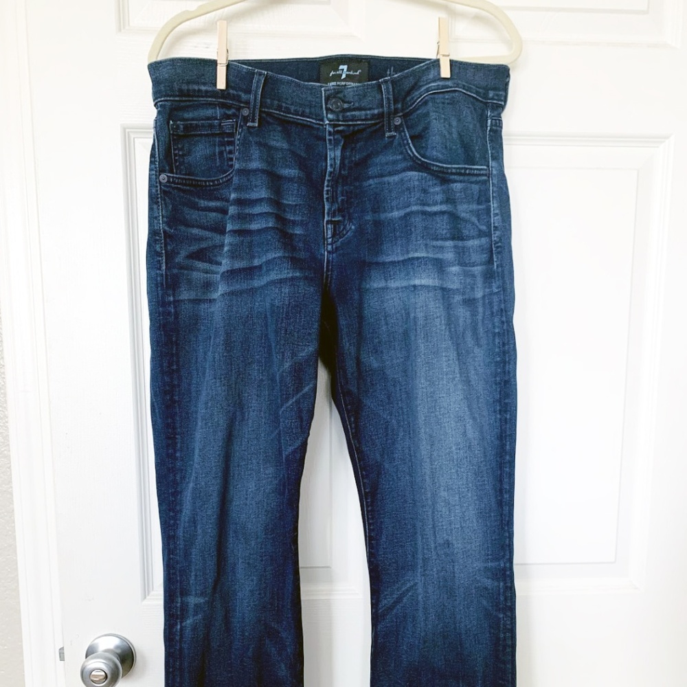 7 for Mankind Luxe Performance Straight Sz 33